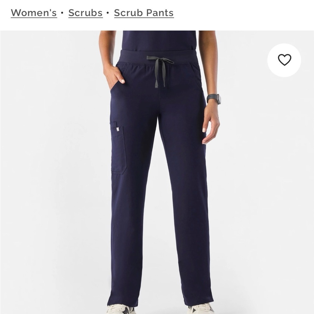 Figs Women's Dark Blue Straight Leg Scrub Pants